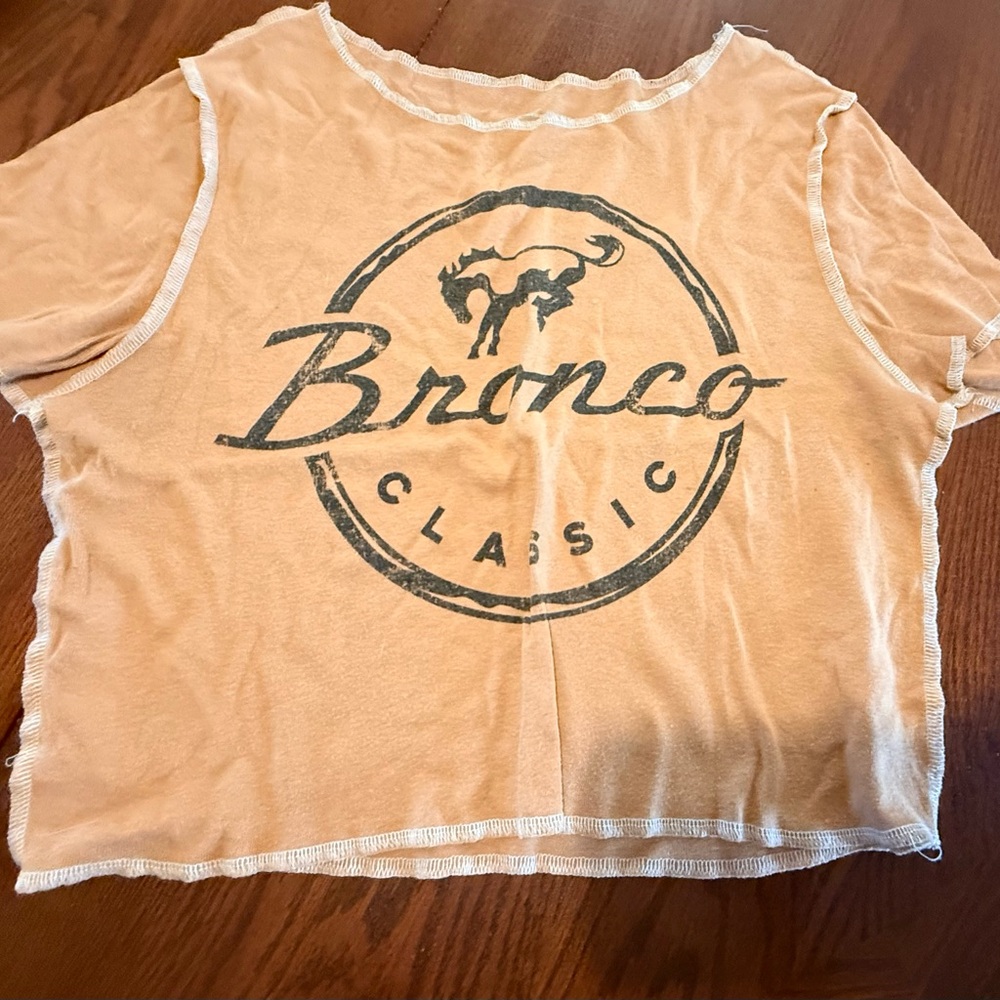 Women’s Ford Bronco Fitted Crop Top Tee XL L Large
